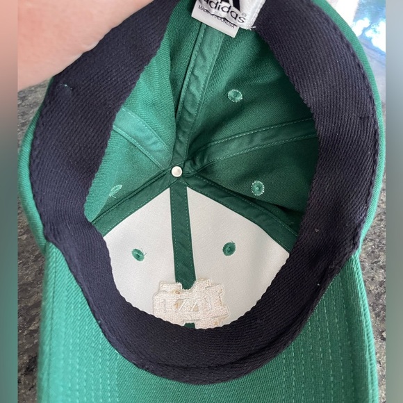 🔥☘️NWOT Adidas Notre Dame Fighting Irish hat L/XL.  Green wool blend embroidery - Picture 4 of 6